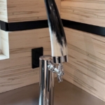 Custom polished stainless steel beer tap - all hand made By RBL Metals - Horn & Metal combination Design Home By Jody